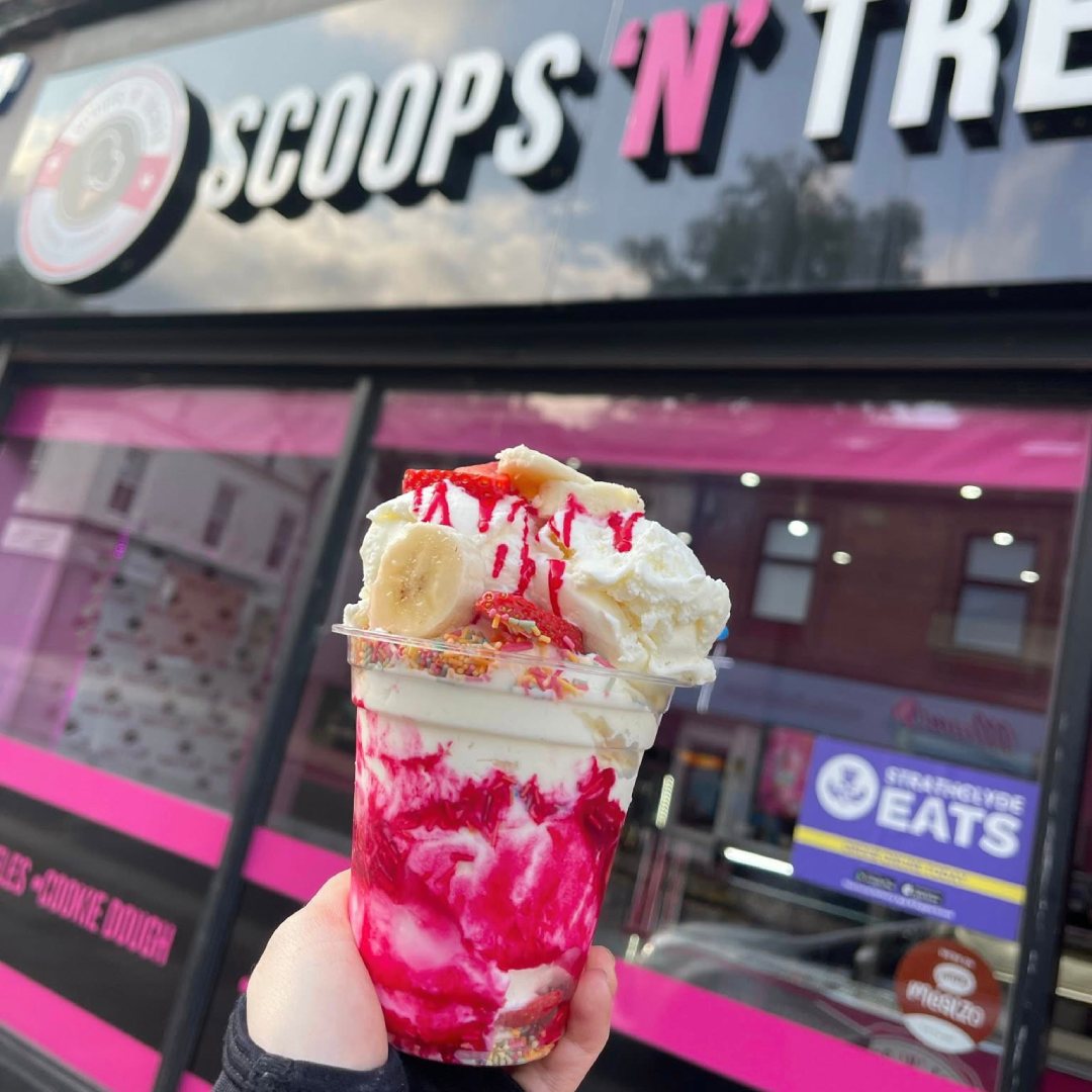 Creamy Sundae Served at Scoops N Treats Dessert Shop